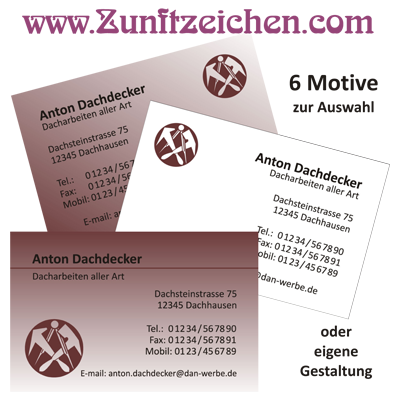 Zunft-Visitenkarten