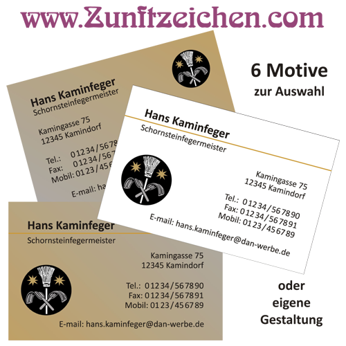Zunft-Visitenkarten